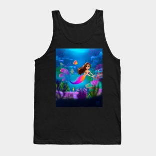 Tropical Coral Reef Mermaid Tank Top